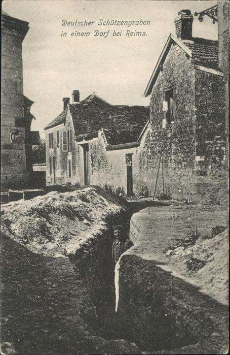 Reims Champagne Ardenne Deutscher Schützengraben