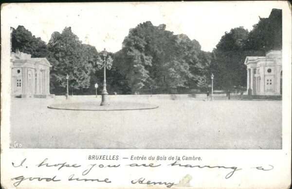 Bruxelles Bruessel Entree du Bois de la Cambre