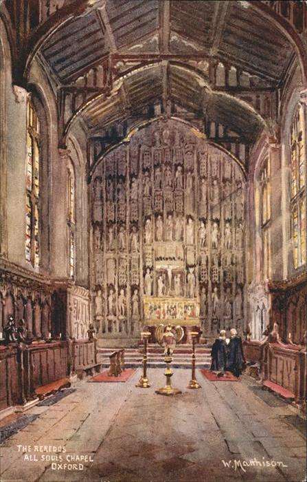 Oxford Oxfordshire Reredos All souls Chapel