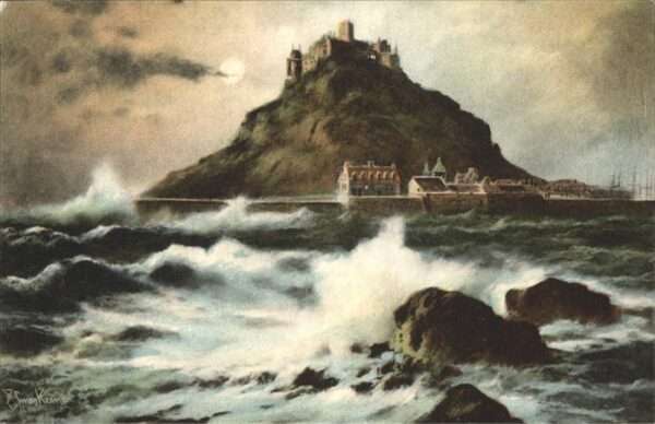 Saint Michaels Mount Rough Sea