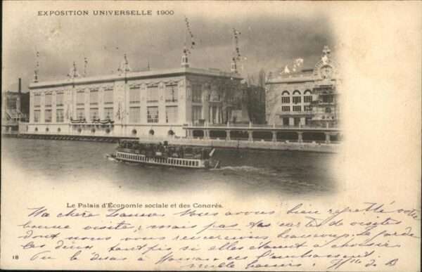 Exposition Universelle Paris 1900 Palais Economie Schiff