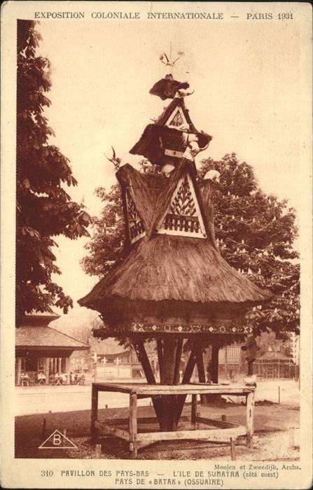 Exposition Coloniale Paris 1931 Pavillon des Pays Bas