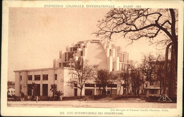 Exposition Coloniale Paris 1931 Cite Internationale des Informations