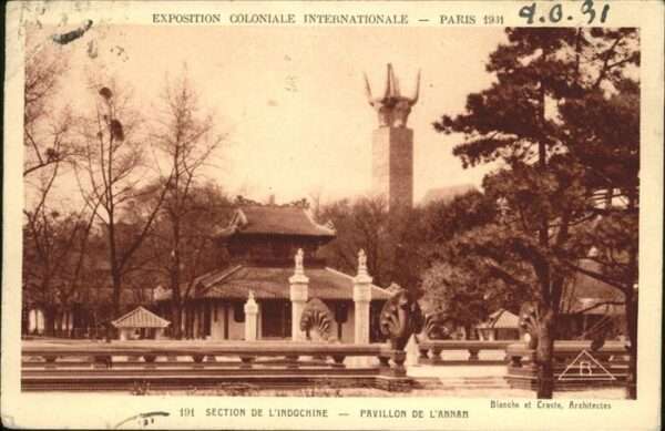 Exposition Coloniale Paris 1931 Pavillon de L Annam