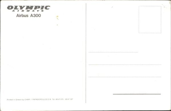 Flugzeuge Zivil Olympic Airways Airbus A300 – Bild 2