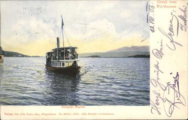 Dampfer Binnenschifffahrt Neptun vom Wörthersee