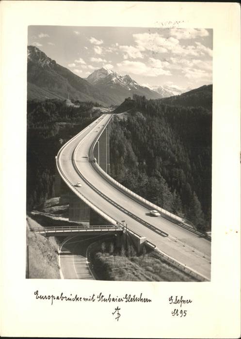 Autobahn Europabrücke Stubaier Gletschern