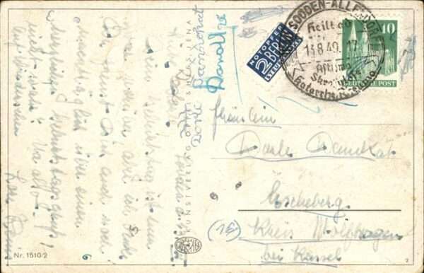 Kuenstlerkarte Fritz Baumgarten Turnerei Vögel – Bild 2
