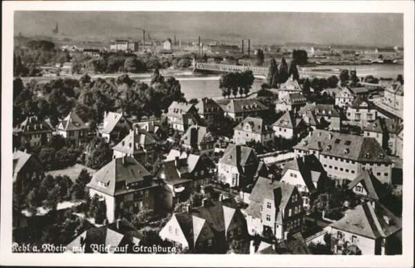 Auenheim Blick auf Straßburg