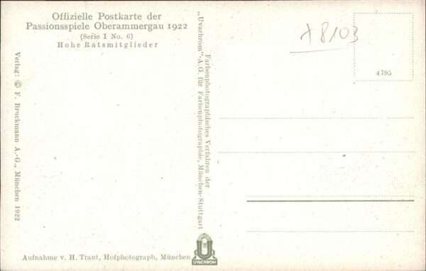 Passionsspiele Oberammergau Hohe Ratsmitglieder No 6 – Bild 2