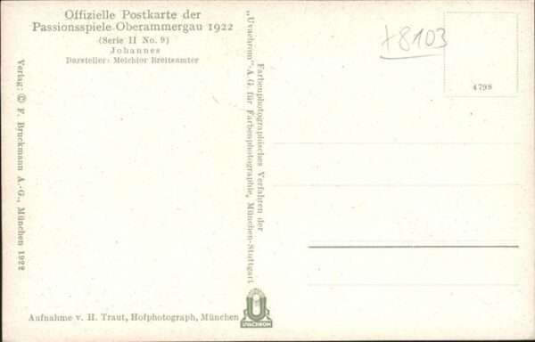 Passionsspiele Oberammergau Johannes No 9 – Bild 2