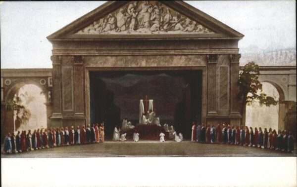 Passionsspiele Oberammergau Verehrung des Kreuzes Chor Nr 25