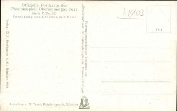 Passionsspiele Oberammergau Verehrung des Kreuzes Chor Nr 25 – Bild 2