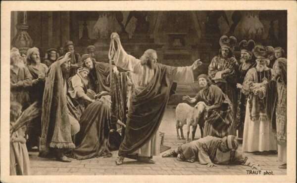 Passionsspiele Oberammergau Vertreibung der Händler Nr 58
