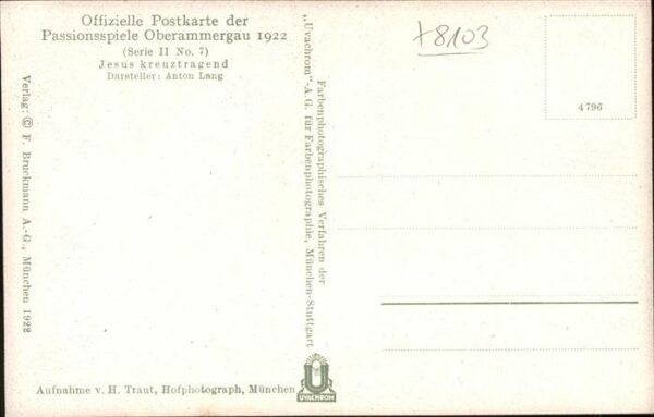 Passionsspiele Oberammergau Jesus Kreuztragend Nr 7 – Bild 2