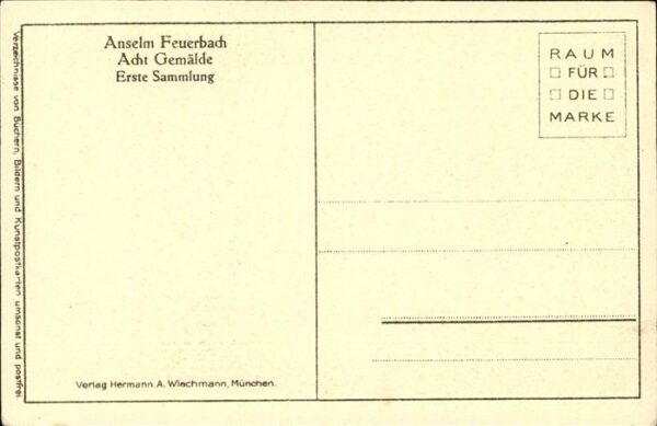 Kuenstlerkarte Anselm Feuerbach Gitarre – Bild 2