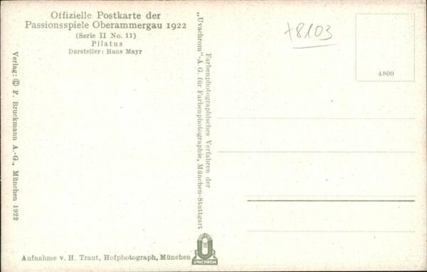 Passionsspiele Oberammergau Pilatus Nr11 – Bild 2
