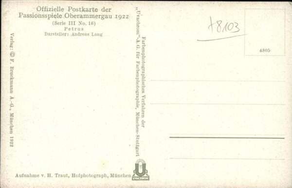 Passionsspiele Oberammergau Petrus Nr 16 – Bild 2