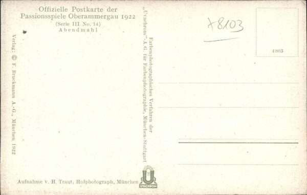 Passionsspiele Oberammergau Abendmahl Nr 14 – Bild 2