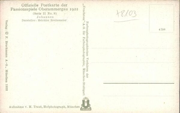 Passionsspiele Oberammergau Johannes No 9 – Bild 2