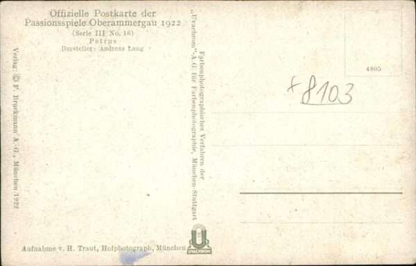 Passionsspiele Oberammergau Petrus No 16 – Bild 2