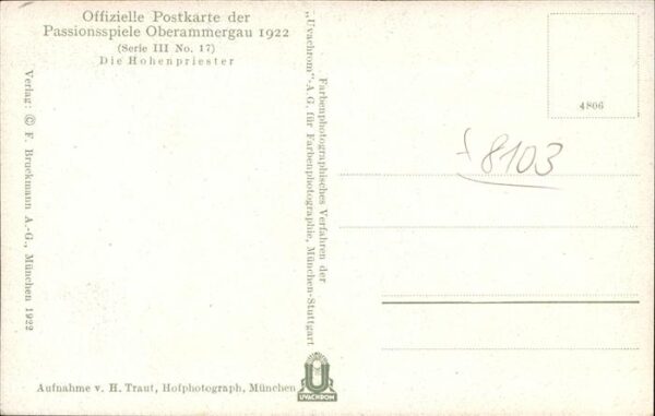 Passionsspiele Oberammergau Hohenpriester No 17 – Bild 2