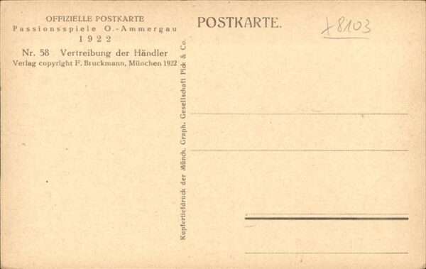 Passionsspiele Oberammergau Vertreibung der Händler Nr 58 – Bild 2