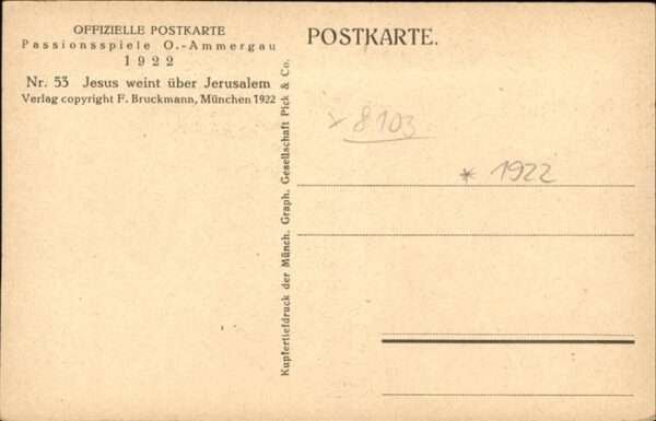 Passionsspiele Oberammergau Jesus weint über Jerusalem Nr 53 – Bild 2