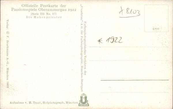 Passionsspiele Oberammergau Hohenpriester No 17 – Bild 2