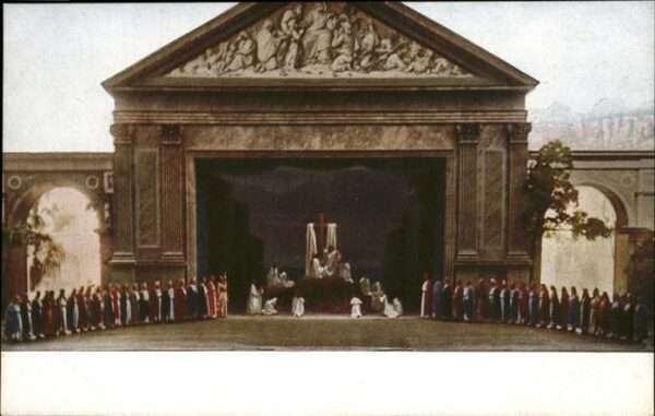 Passionsspiele Oberammergau Verehrung des Kreuzes mit Chor No 25