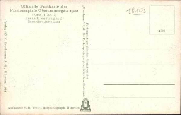Passionsspiele Oberammergau Jesus Kreuztragend No 7 – Bild 2