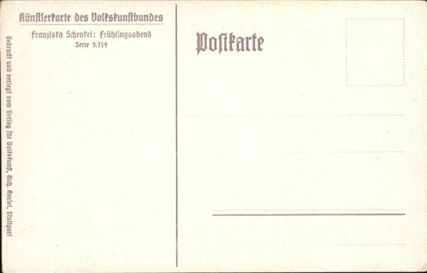 Kuenstlerkarte Franziska Schenkel Frühlingsabend Serie – Bild 2