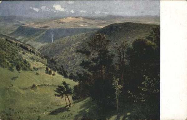Kuenstlerkarte H R v Volkmann Waldtal in Eifel