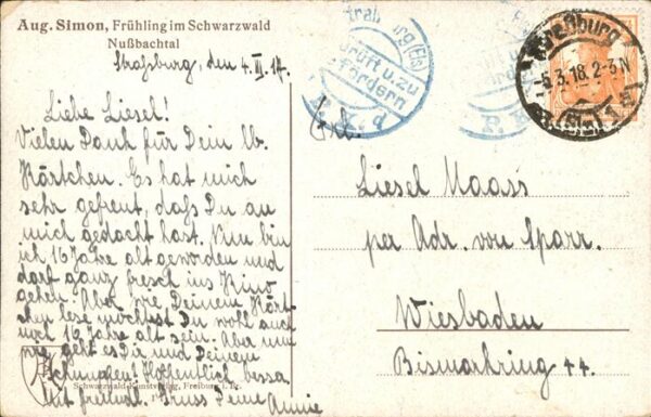 Kuenstlerkarte Aug Simon Schwarzwald – Bild 2