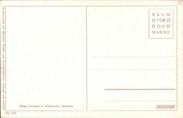 Kuenstlerkarte Hermann Rüdisühli Morgenandacht – Bild 2