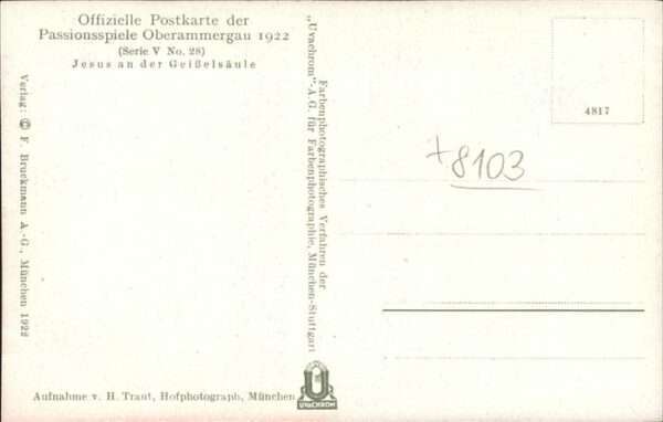 Passionsspiele Oberammergau Jesus an der Geisselsäule No 28 – Bild 2