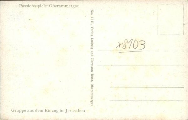 Passionsspiele Oberammergau Gruppe aus dem Einzug in Jerusalem – Bild 2