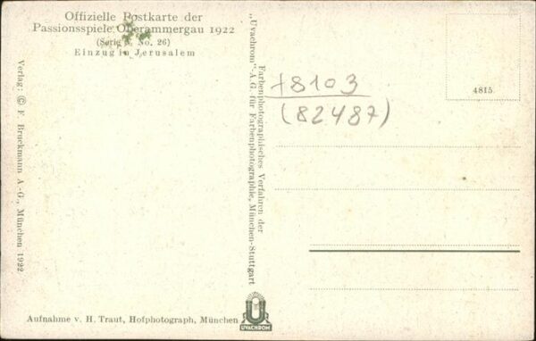 Passionsspiele Oberammergau Einzug in Jerusalem No 26 – Bild 2
