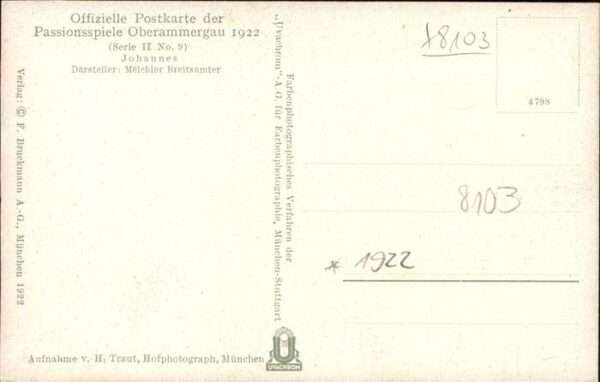 Passionsspiele Oberammergau Johannes No 9 – Bild 2