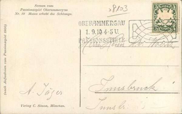 Passionsspiele Oberammergau Moses erhebt die Schlange Nr 19 – Bild 2