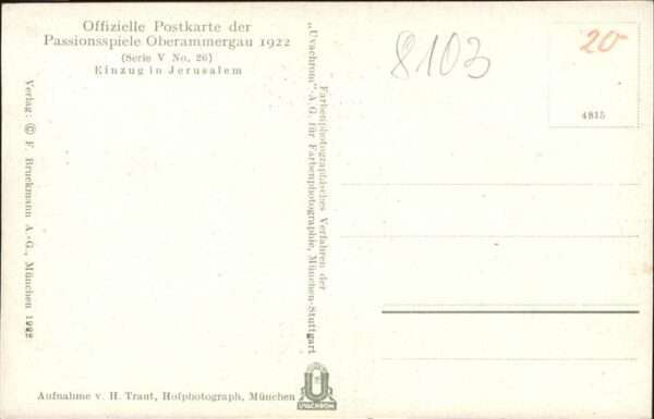 Passionsspiele Oberammergau Einzug in Jerusalem No 26 – Bild 2