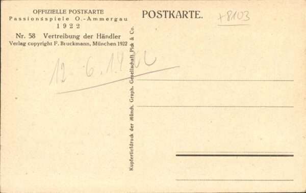 Passionsspiele Oberammergau Vertreibung der Händler Nr 58 – Bild 2