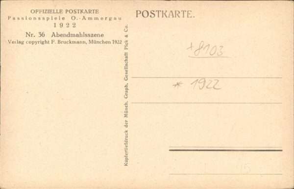 Passionsspiele Oberammergau Abenmahlszene Nr 36 – Bild 2
