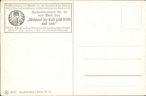 Kuenstlerkarte Paul Hey Nr 30 – Bild 2