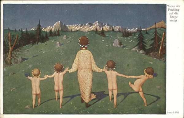 Kuenstlerkarte Joseph Uhl Frühling