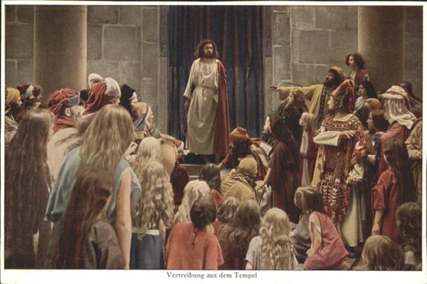 Passionsspiele Oberammergau Vertreibung aus dem Tempel