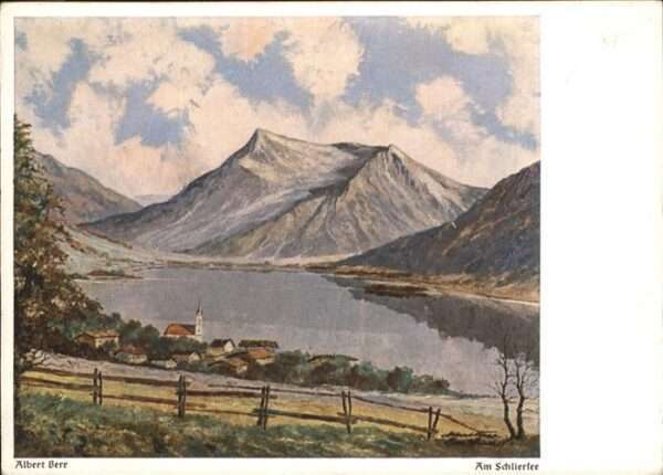 Kuenstlerkarte Albert Berr Schliersee