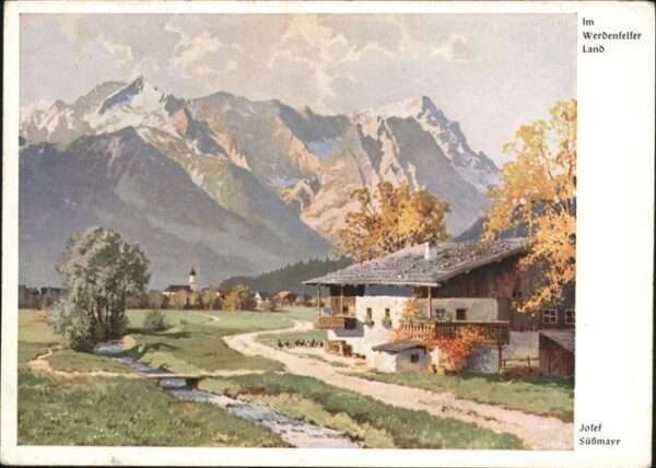 Kuenstlerkarte Josef Süssmayr Werdenfelser Land