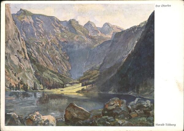 Kuenstlerkarte Harald Tilberg Obersee