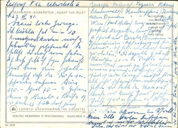 Kuenstlerkarte Ludwig Gschosmänn Zillertal – Bild 2